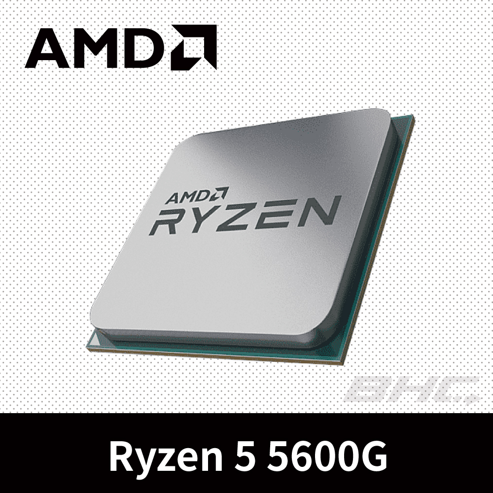 AMD Ryzen 5 5600G 六核心處理器 3.9GHz(Turbo 4.4G)/65w 內顯