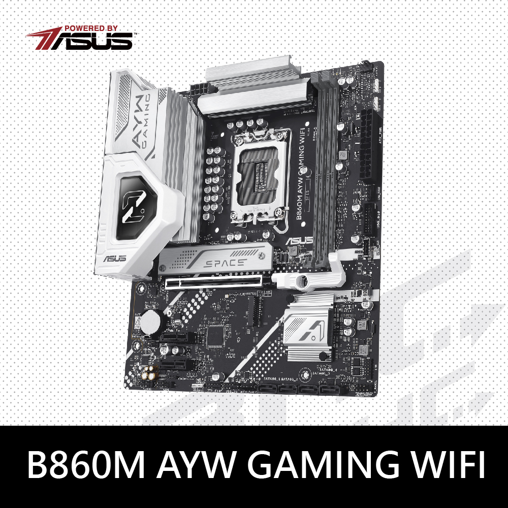 (搭U)華碩 B860M-AYW GAMING WIFI【4/30前】