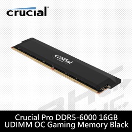 [限搭板]美光 16GB DDR5 6000 PRO 超頻 黑散熱片...