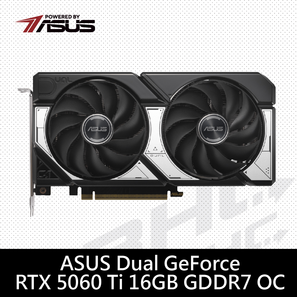 [限搭板]華碩 DUAL-RTX5060TI-O16G(23cm/雙風扇)