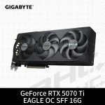 【限搭主機板】技嘉 RTX5070Ti EAGLE OC SFF 16G(31cm/三風扇/註冊5年)