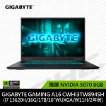 技嘉 GAMING A16 CWHI3TW894SH 16吋筆電