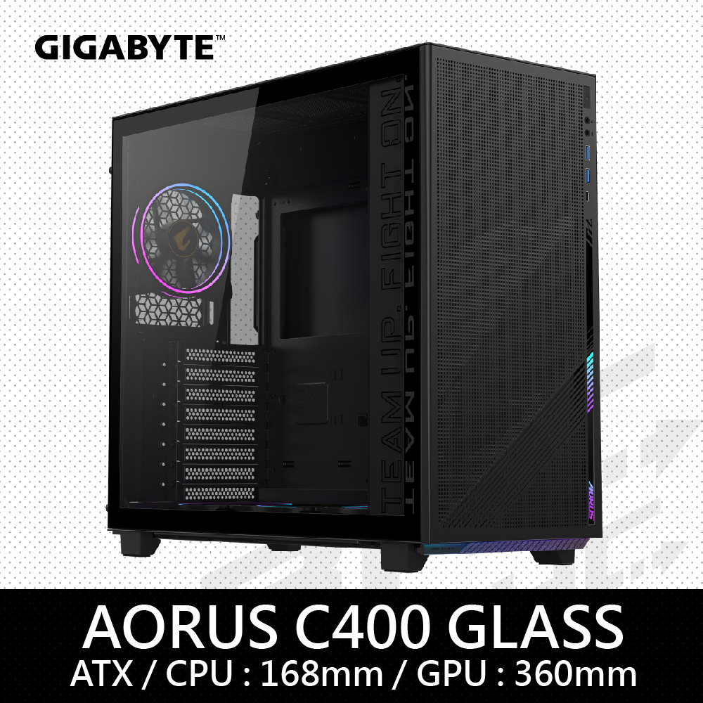 技嘉 AORUS C400 GLASS 機殼/顯卡長36/玻璃側板