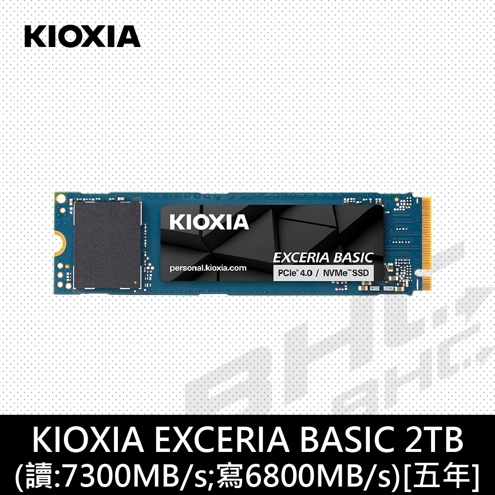 [限搭板組裝]鎧俠 Exceria BASIC 2TB Gen4(W:7200/R:6600)/5Y