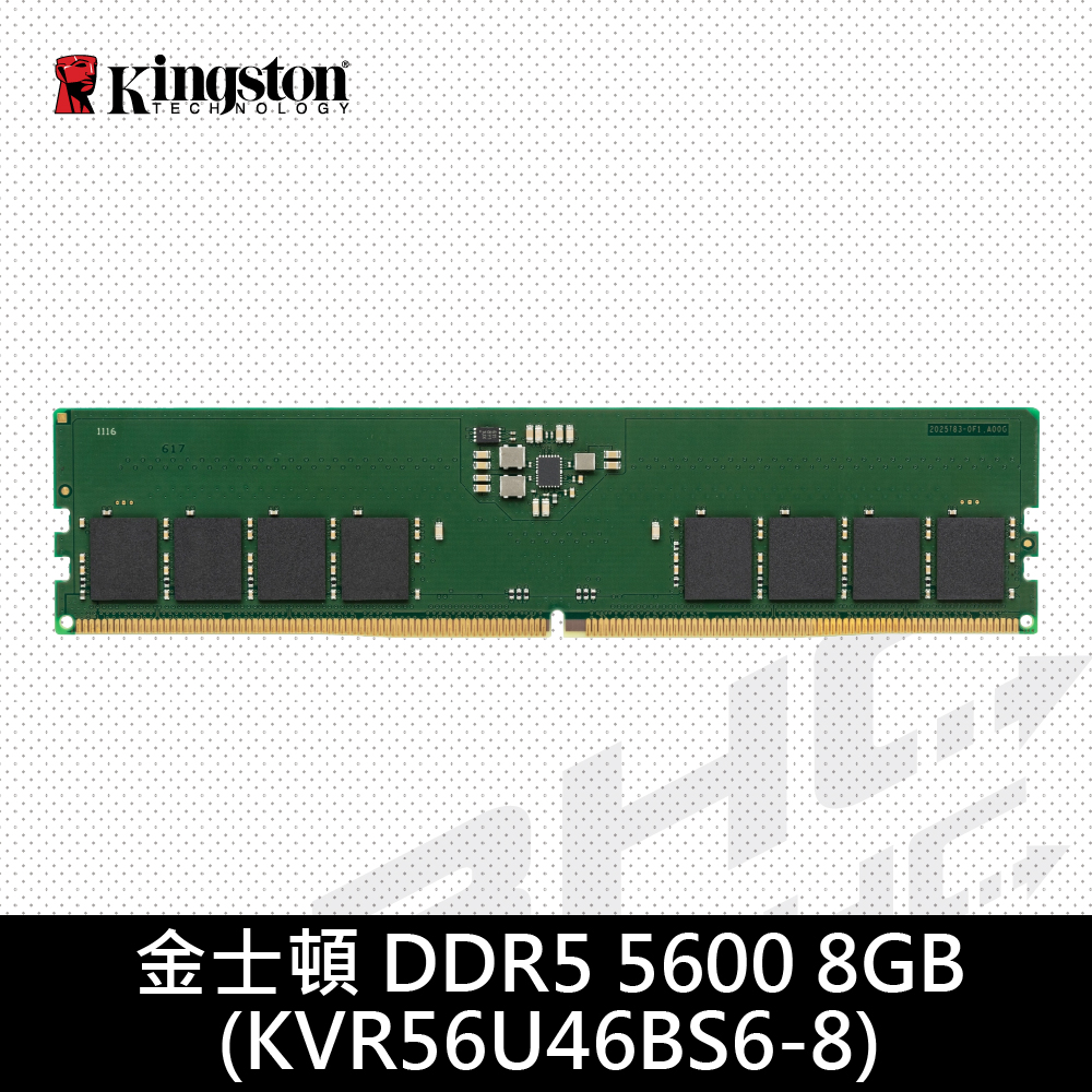 金士頓 8G DDR5 5600/CL46[KVR56U46BS6-8]