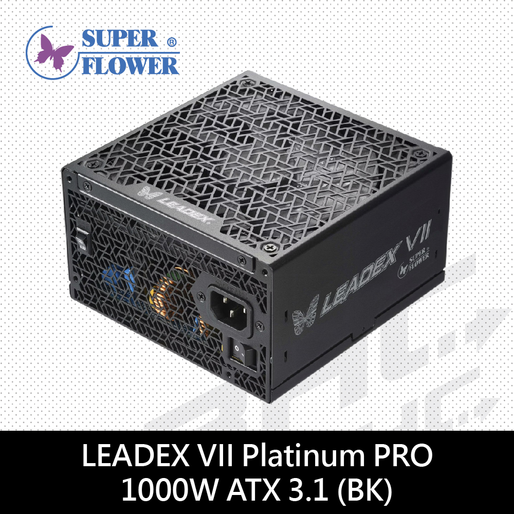 振華 LEADEX VII PRO 1000W 白金牌 ATX3.1 /全日系/10年保(白)
