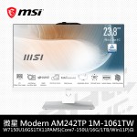 微星 Modern AM242TP 1M-1061TW-W7150U16GS1TX11PAMS(23.8