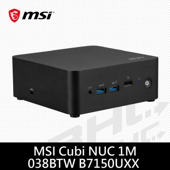 [清倉價]微星msi Cubi NUC 1M-038BTW-B7150UXX(i7-150U/SSD.RAM.HDD.OS選購)
