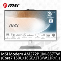 微星 Modern PRO AM272P 1M-857TW-W7150U16GS1TX11PANA(27