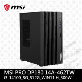 微星 msi PRO DP180 14A-462TW-B3141008GS51X11MAH1(Intel I3-14100/8G/512G/WIN11)