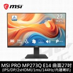 MSI 微星 PRO MP273Q E14(HDMI*2/DP/144Hz/內建喇叭)27吋IPS液晶螢幕