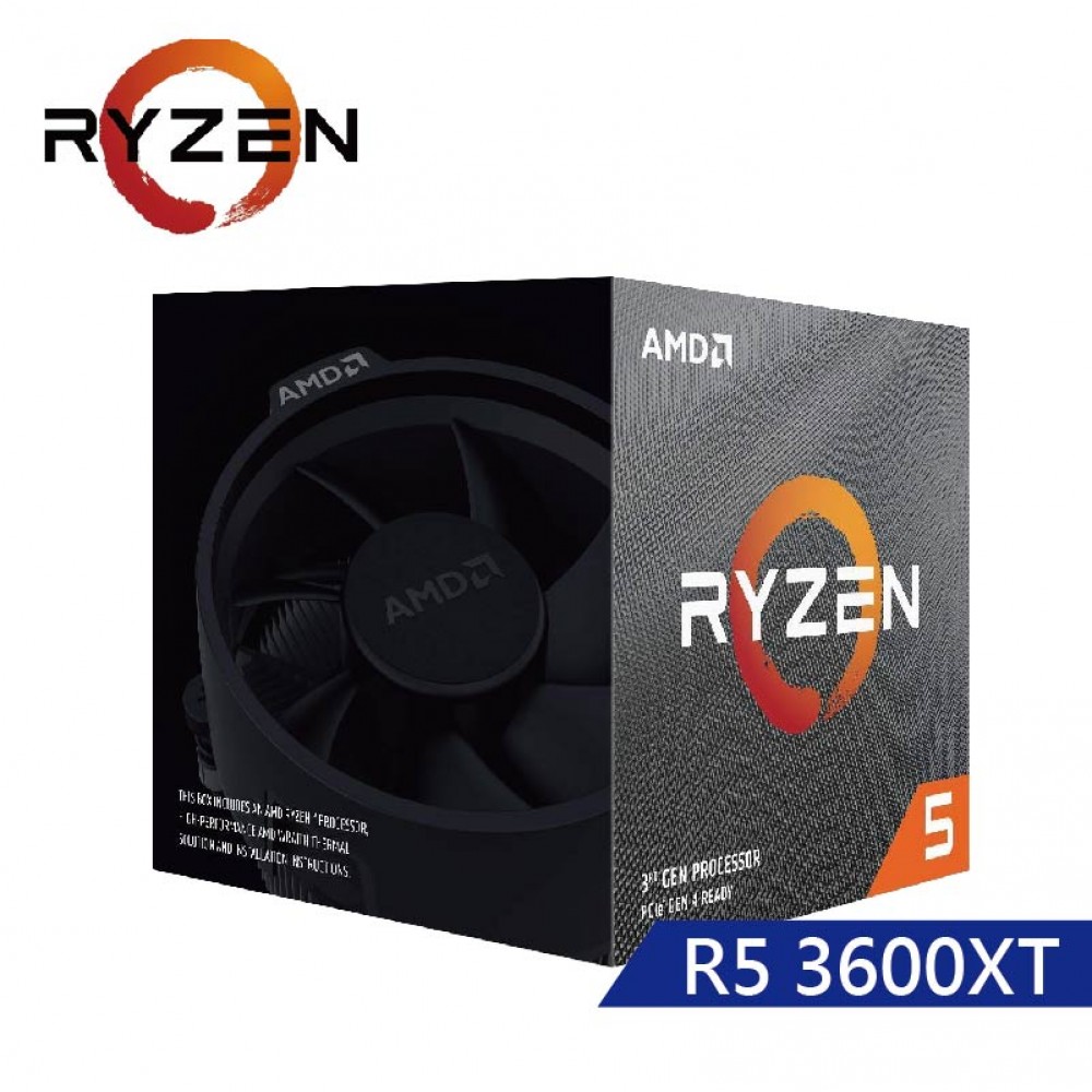 Amd Ryzen 5 3600xt 六核心處理器3 8ghz Turbo 4 5g 95w無內顯 搭板卡價