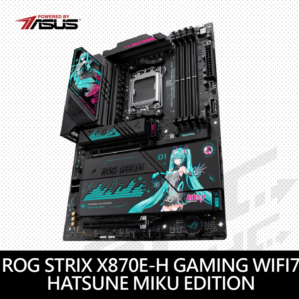 華碩 STRIX X870E-H GAMING MIKU(初音聯名款)