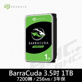 希捷 Seagate 1TB(新梭魚) /256M/7200轉/3年保...