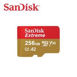 SanDisk Extreme Micro SDXC A2 256G/C10/A2/190MB 13...
