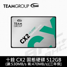 十銓 CX2 512G m.2 Gen3(讀:1700MB/s 寫:1400MB/s)[五年]