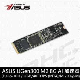 華碩 UGen300 M2-8G AI 加速器[搭載Hailo-10H/8GB DDR4/M.2 2...