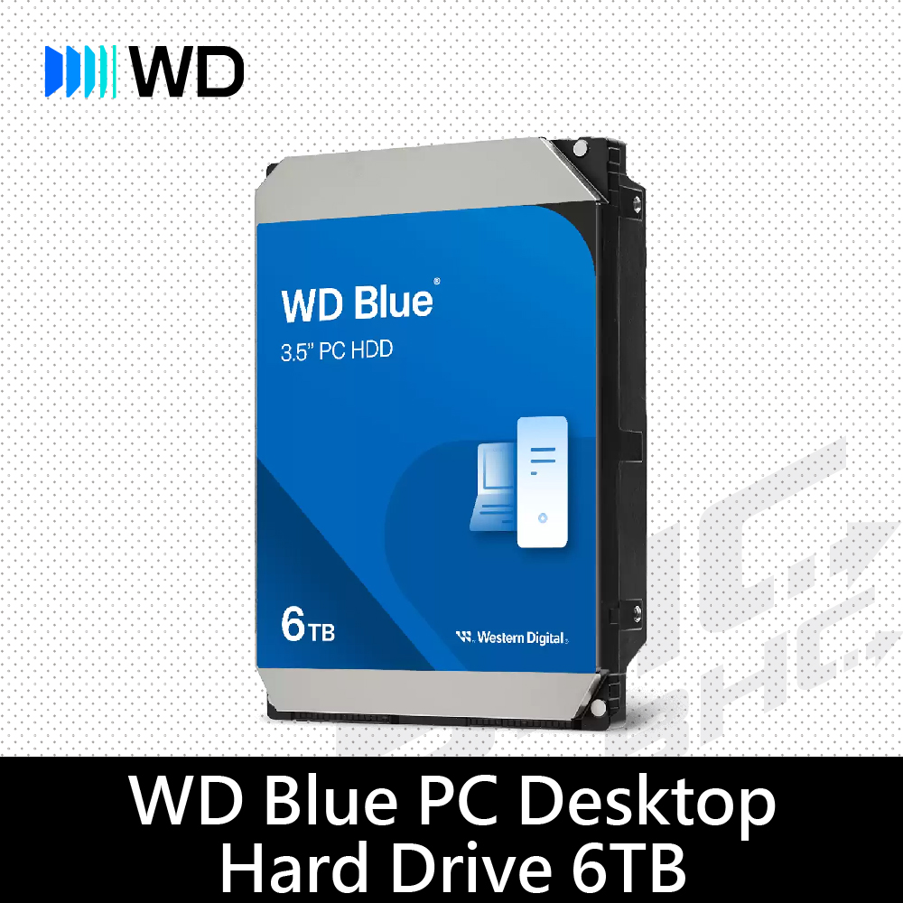[限組裝]威騰 WD 6TB 5400轉/EZAX/藍標/3Y
