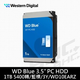 威騰 WD 1TB 5400轉/EARZ/藍標/3Y