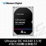[限組裝]威騰 WD 4TB 7200轉/HA340/企業級/5Y【WUS721204BLE6L4】