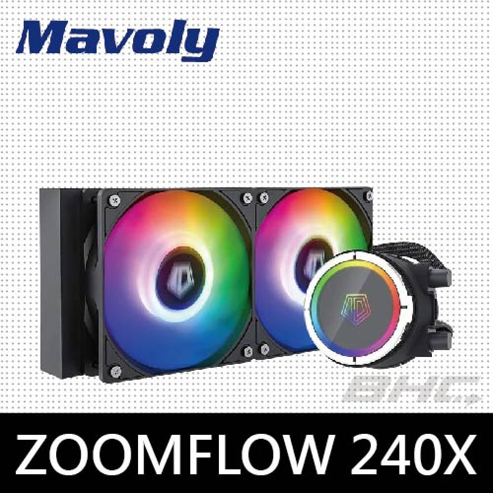 ID-COOLING ZOOMFLOW 240X 一體式水冷水泵幻影ARGB散熱風扇