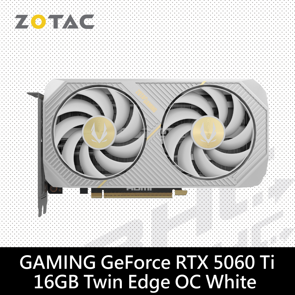 (限搭機)ZOTAC RTX5060TI-TWIN EDGE OC White Edition -16G