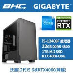 技嘉12代I5 6核RTX4060(降臨)