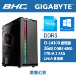 Intel 14代I3文書機【雷靈幻影】含系統
